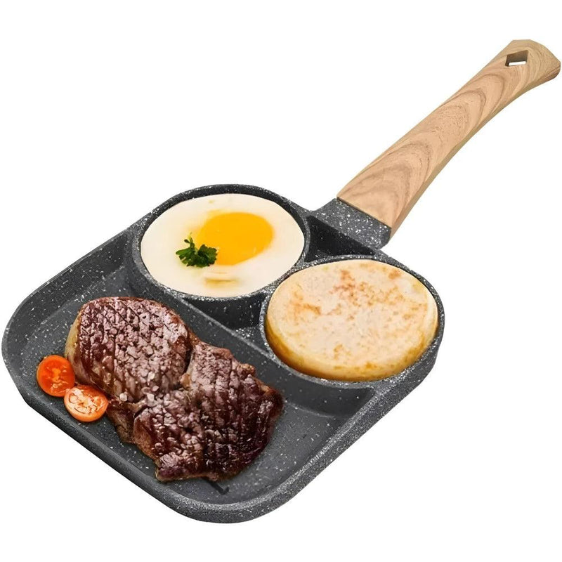 Frigideira Antiaderente com 3 Divisórias - CLICK!
