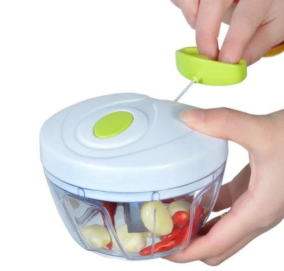 Processador Manual de Alimentos com 3 Lâminas - CLICK!